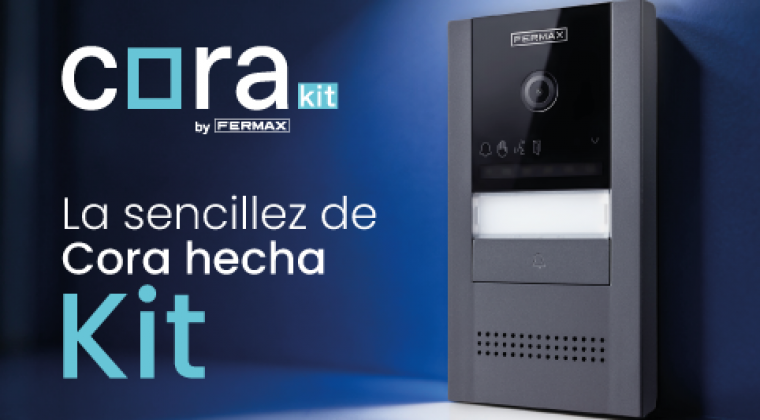 Fermax lanza CoraKit, la primera placa de kit Duox Plus con montaje en superficie y la esencia de la placa Cora