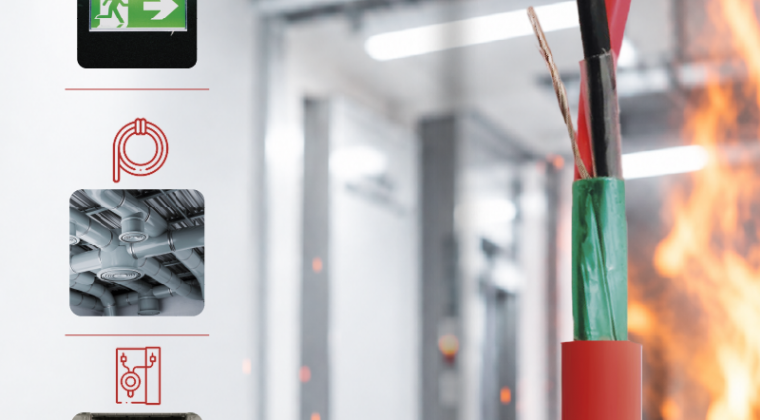 El cable de seguridad que sigue dando corriente en pleno incendio