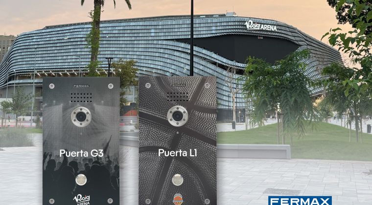 Fermax personaliza los accesos de entrada del nuevo estadio Roig Arena de Valencia con sus placas exclusivas Marine Elite