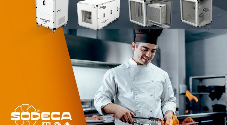  Soluciones de filtración y limpieza del aire en cocinas profesionales de Sodeca