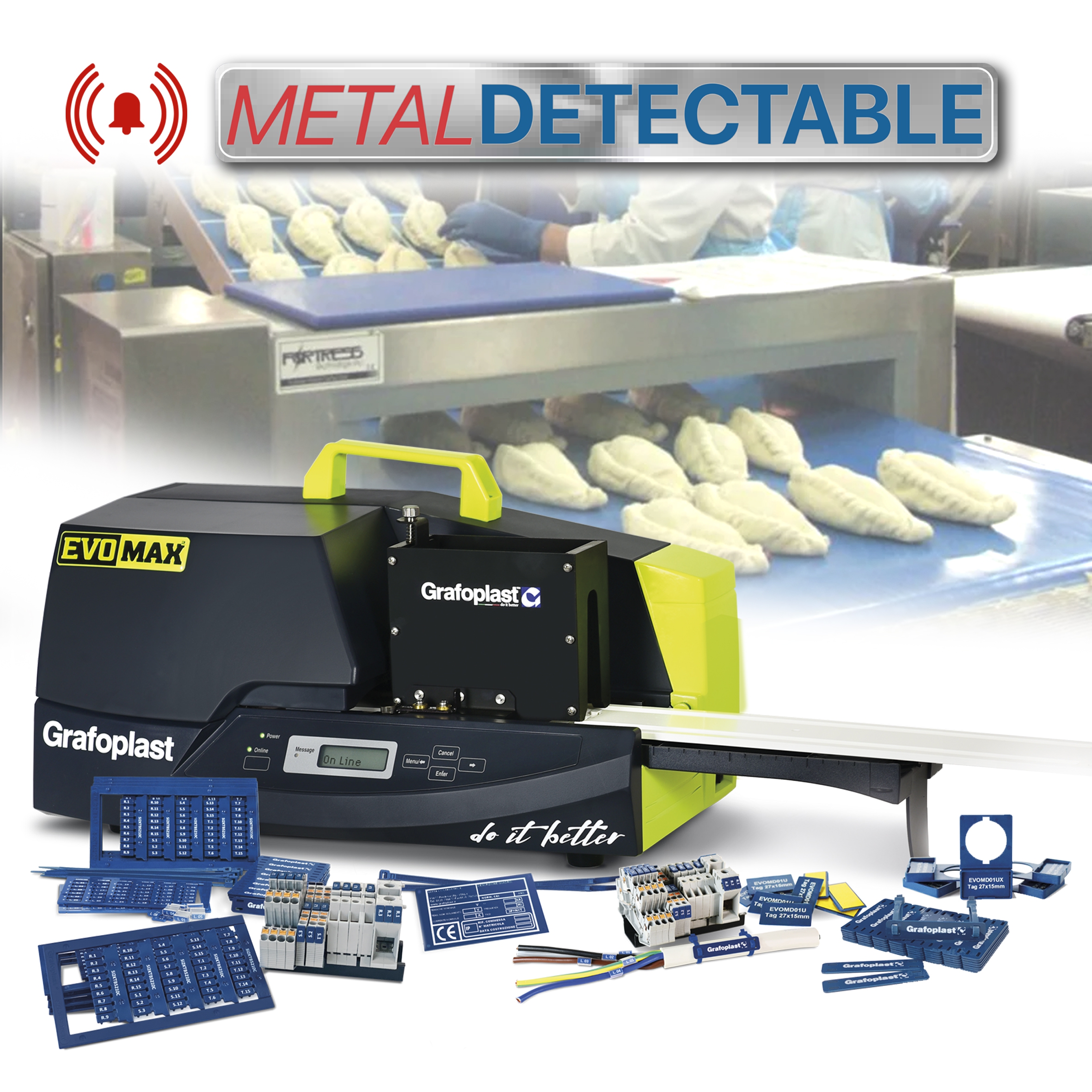 Nueva gama de marcaje detectable de Grafoplast - Vía Interflex S.L.