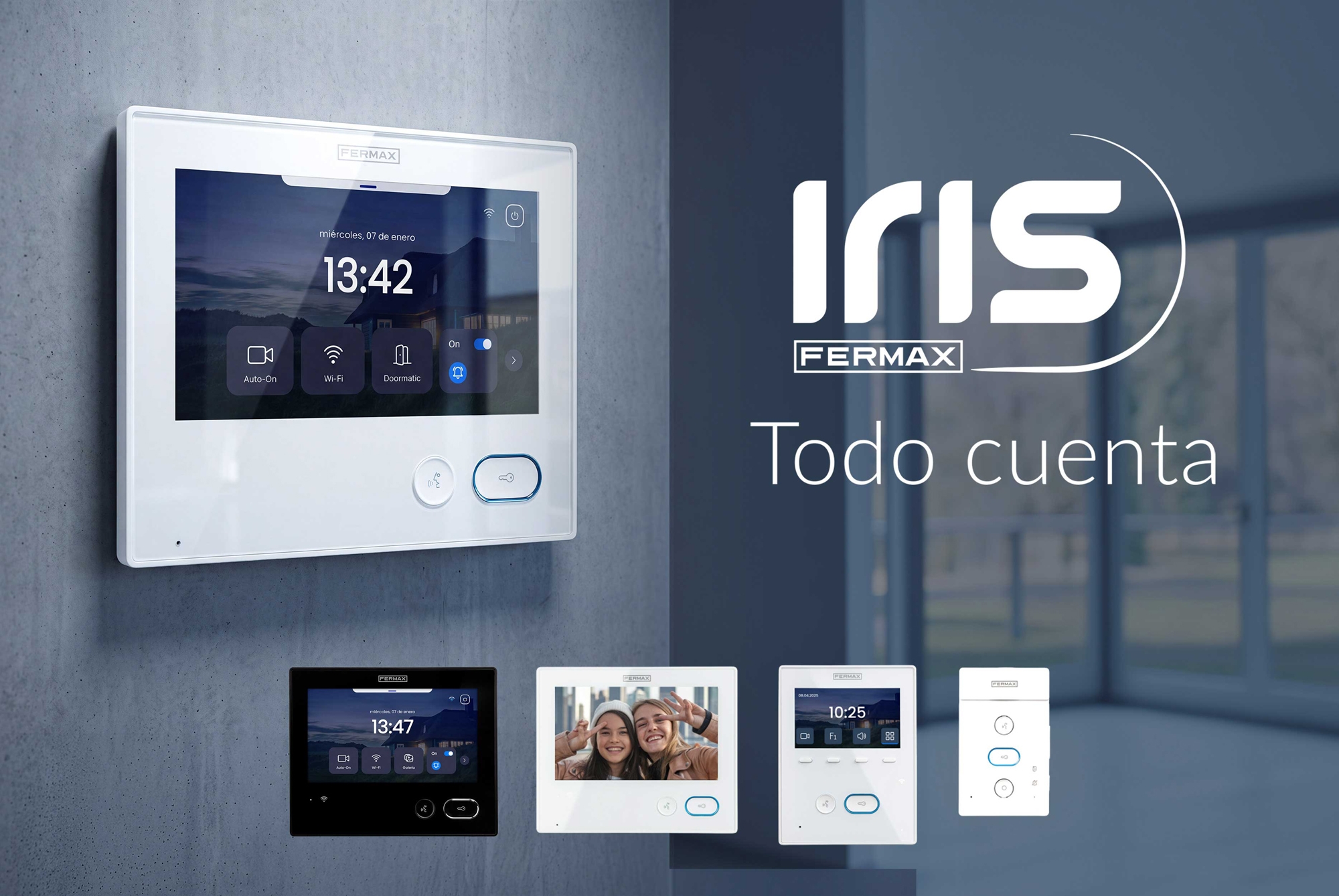 Fermax lanza Iris, la nueva gama de terminales de vivienda Duox Plus que simplifica la experiencia del hogar conectado