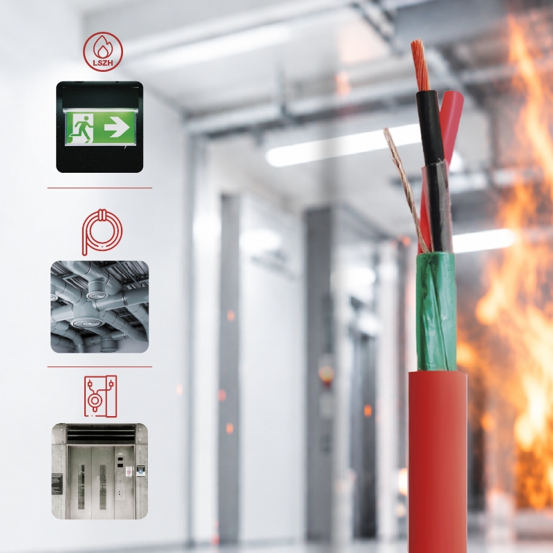 El cable de seguridad que sigue dando corriente en pleno incendio El cable de seguridad que sigue dando corriente en pleno incendio