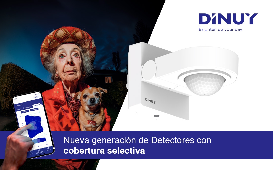 DINUY lanza su nueva gama de detectores con cobertura selectiva, la mayor  innovación en la configuración de la cobertura. 