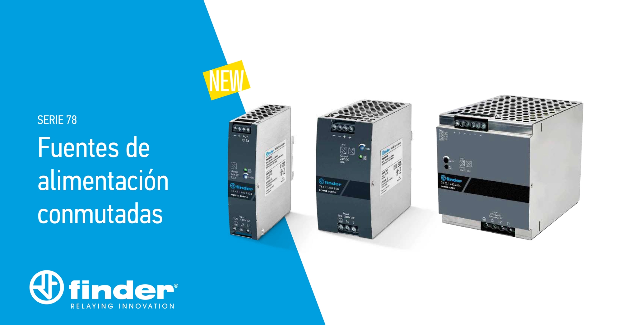 Finder presenta los nuevos modelos de fuentes de alimentación industriales Serie 78 para entornos de alta exigencia Finder presenta los nuevos modelos de fuentes de alimentación industriales Serie 78 para entornos de alta exigencia