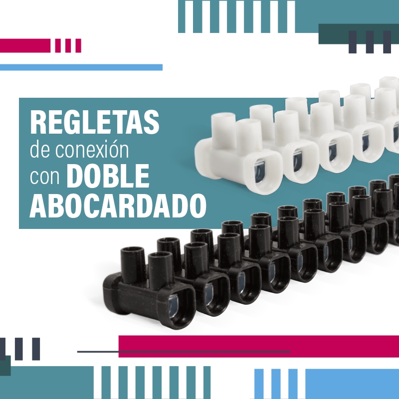 Regletas de conexión con doble abocardado de Gaestopas