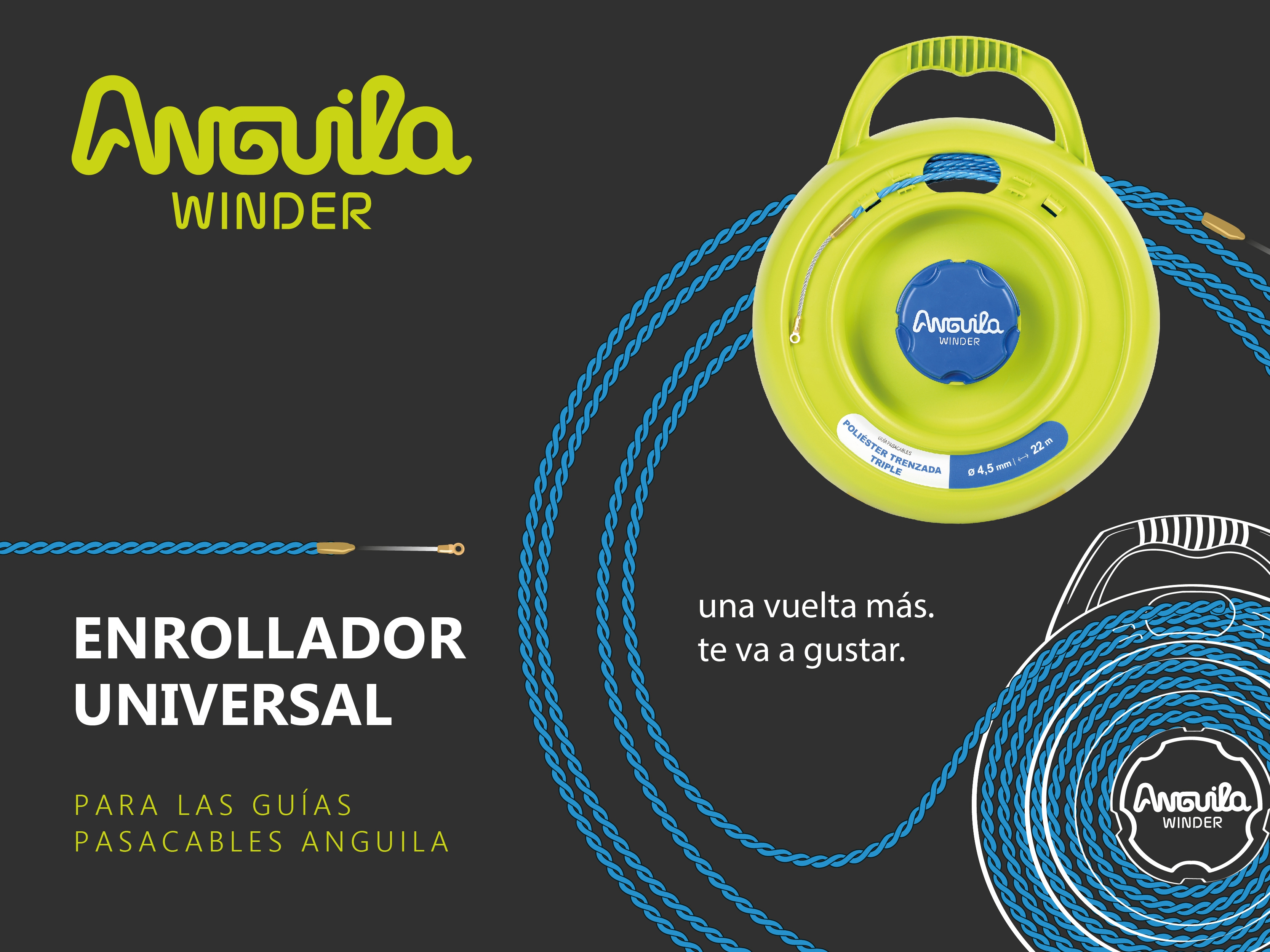 Lanzamiento Anguila Winder, el primer enrollador universal del mercado