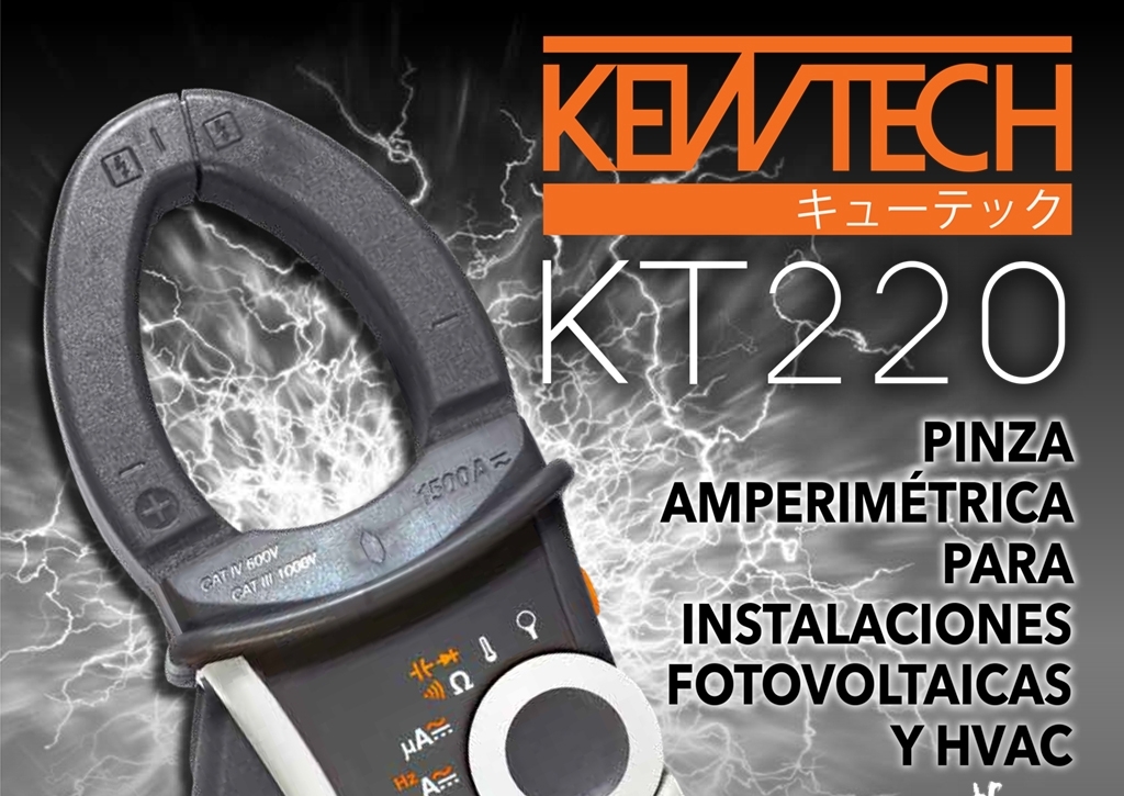 Guijarro Hermanos presenta su nueva pinza amperimétrica KT220