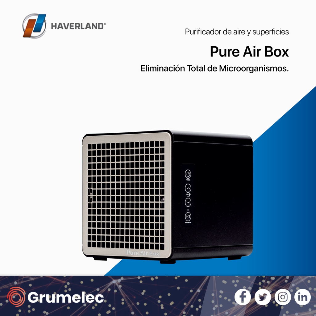 Pure Air Box: El nuevo purificador de aire y superficies de Haverland
