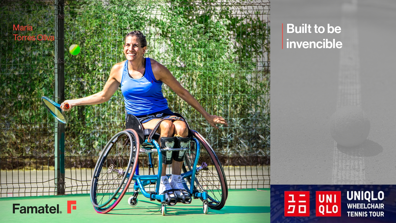 Famatel acompaña a la tenista María Torres Oliva en su camino internacional por el UNIQLO Wheelchair Tennis Tour 2025