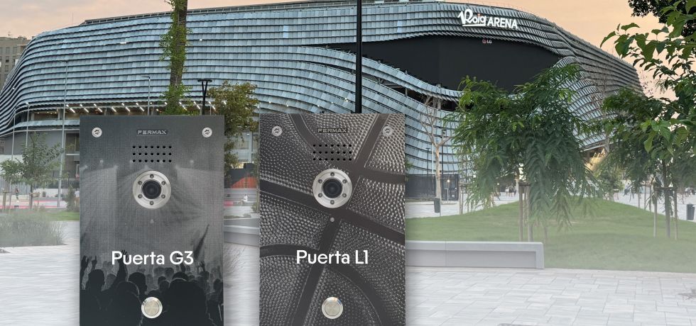 Fermax personaliza los accesos de entrada del nuevo estadio Roig Arena de Valencia con sus placas exclusivas Marine Elite