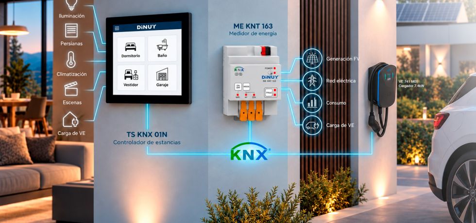 DINUY incorpora dos nuevas soluciones KNX para el control y la gestión energética