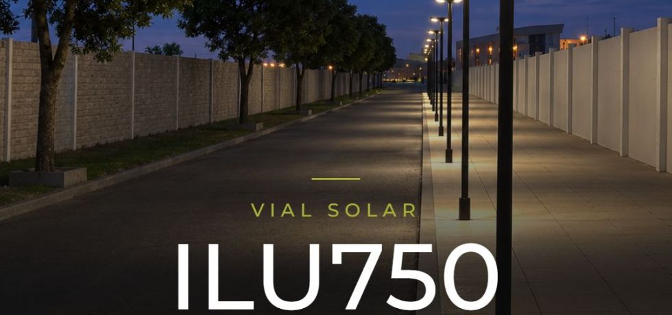 Luminaria vial solar de 4800 lm de Ilumax