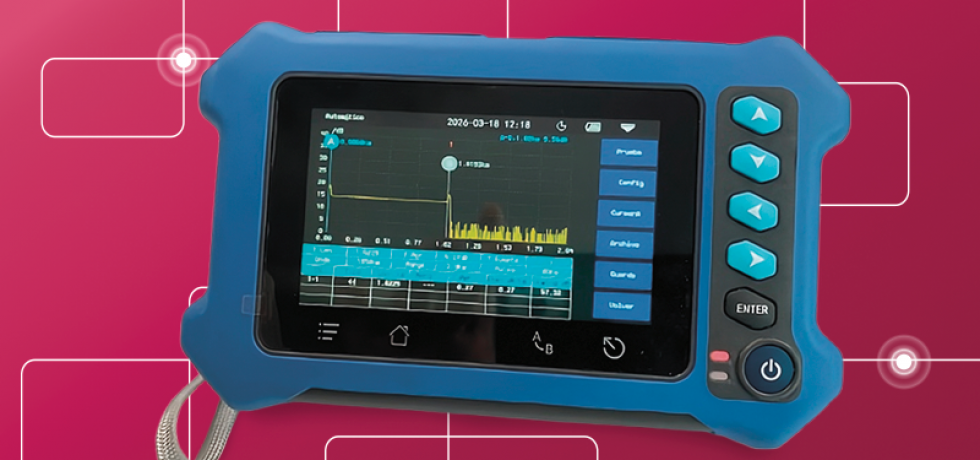 Mini OTDR, cuatro funciones de medición de fibra óptica en un solo equipo