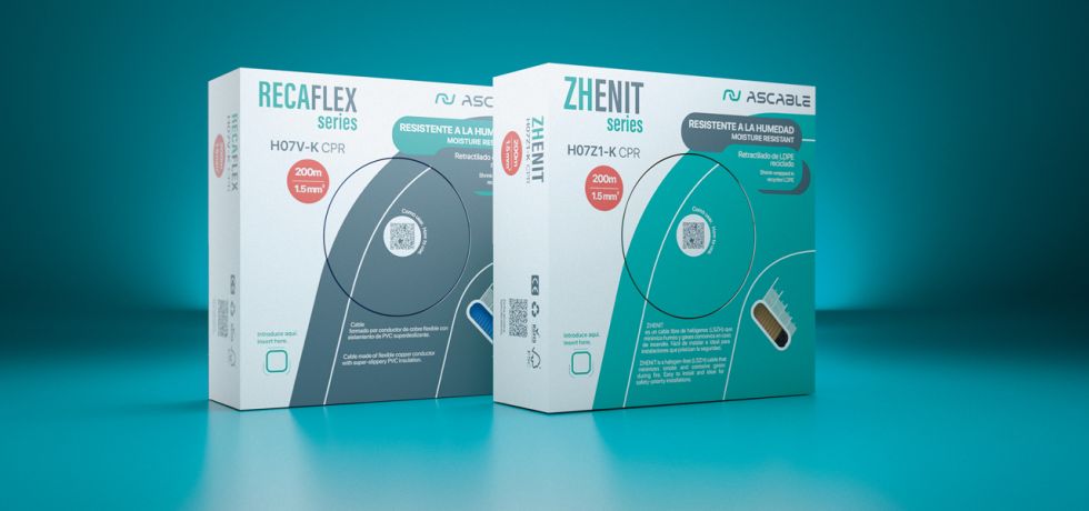 Ascable presenta su nuevo packaging para cables de 750V: más resistente, más práctico  y más sostenible
