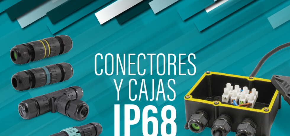 Conectores y cajas estancas, conexiones con protección IP68 en exteriores