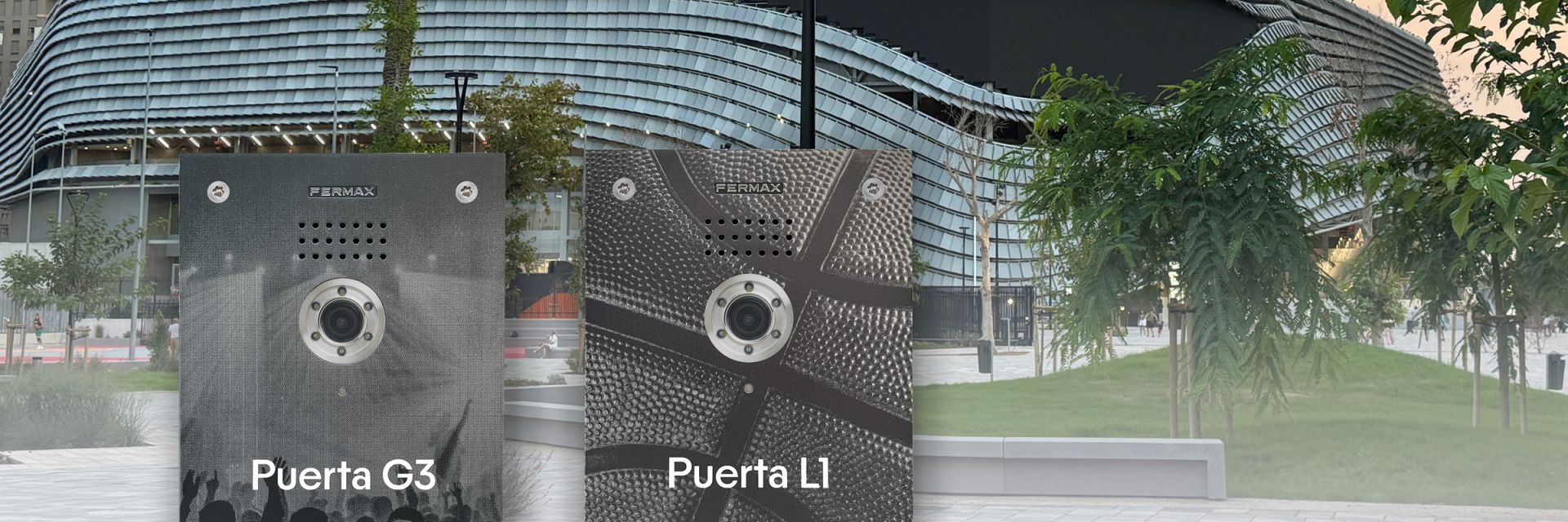 Fermax personaliza los accesos de entrada del nuevo estadio Roig Arena de Valencia con sus placas exclusivas Marine Elite