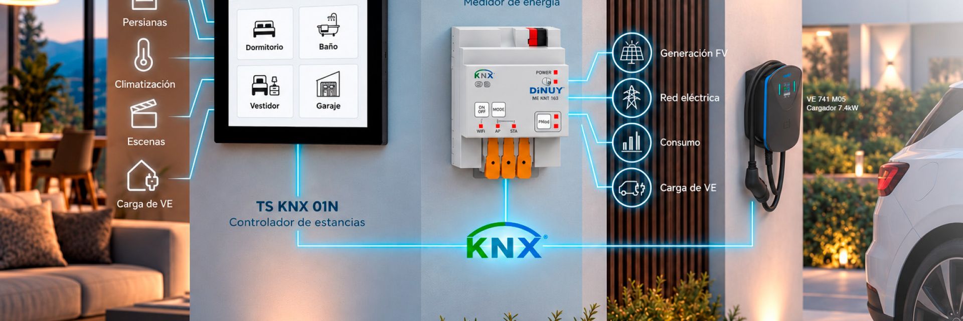 DINUY incorpora dos nuevas soluciones KNX para el control y la gestión energética