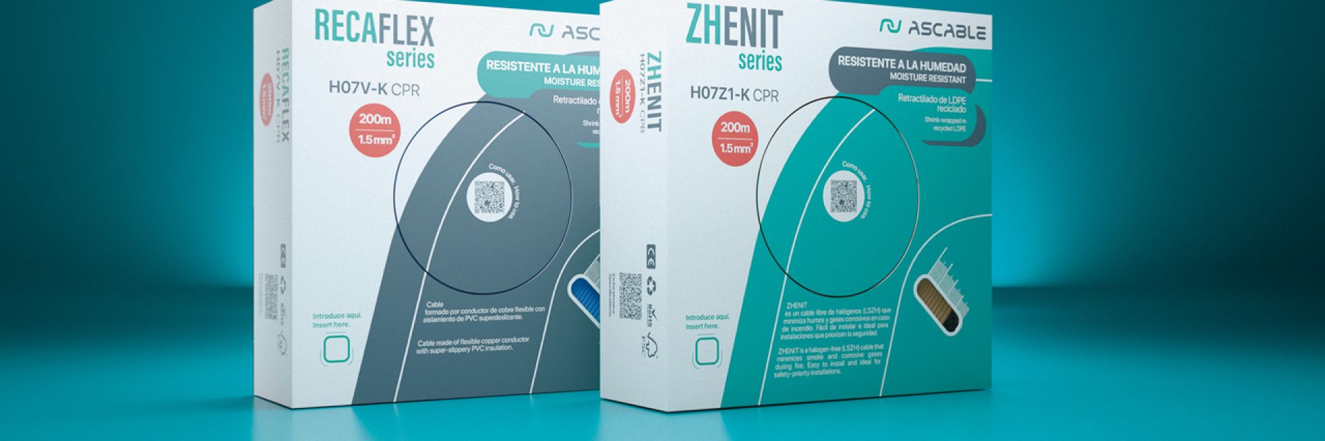 Ascable presenta su nuevo packaging para cables de 750V: más resistente, más práctico  y más sostenible