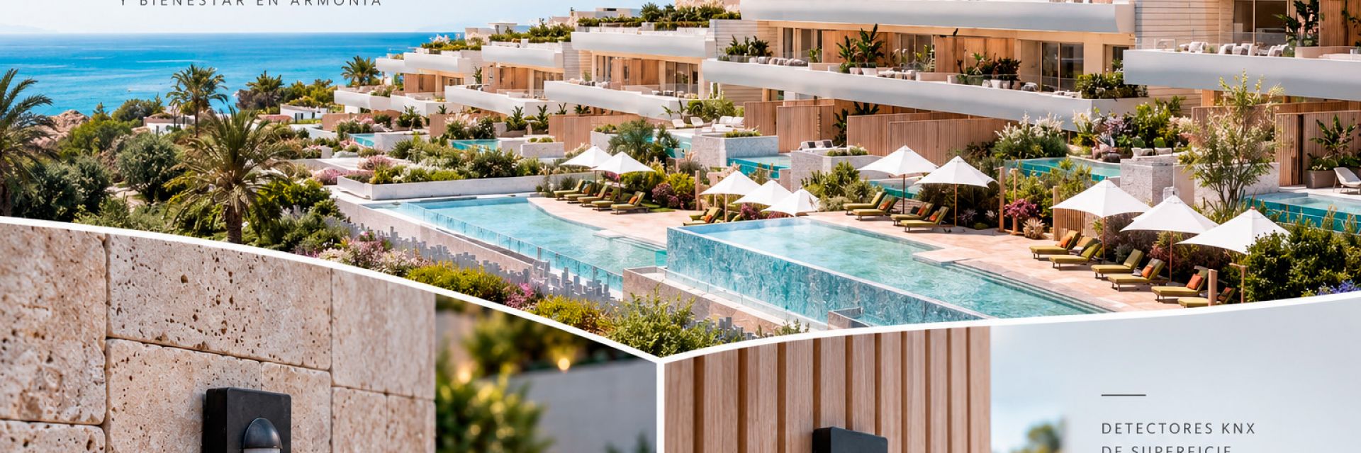 DINUY lleva la detección inteligente KNX a las zonas exteriores de Dunique Marbella